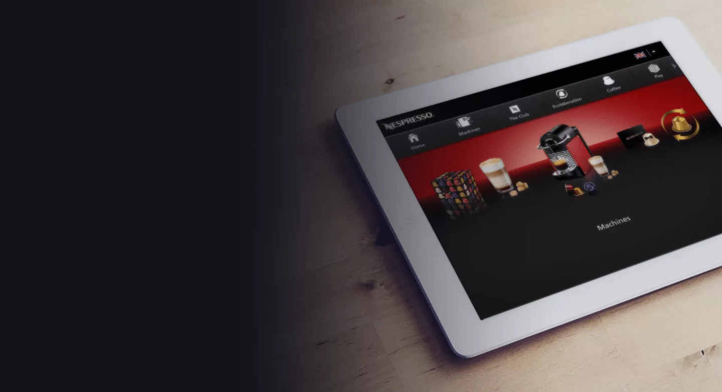 Nespresso: iOS Application for Coffee Retail background