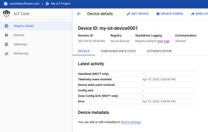 Google IoT Cloud