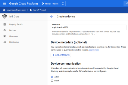 Google IoT Cloud