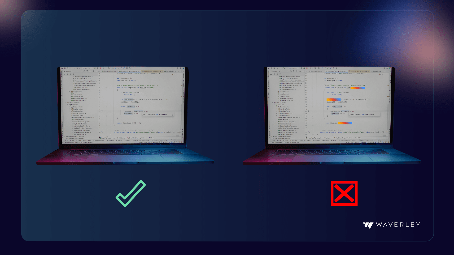 Good code vs messy code